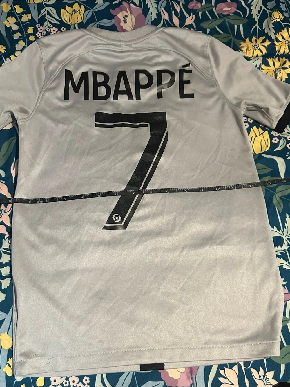 Kids Jersey Top - Light Gray/Black